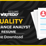 Quality Assurance Analyst Resume Sample