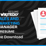 sales and marketing manager resume