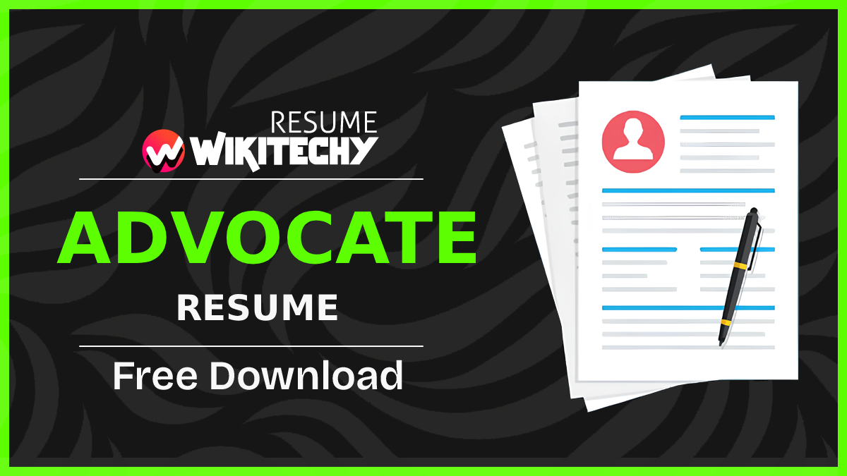 advocate resume sample