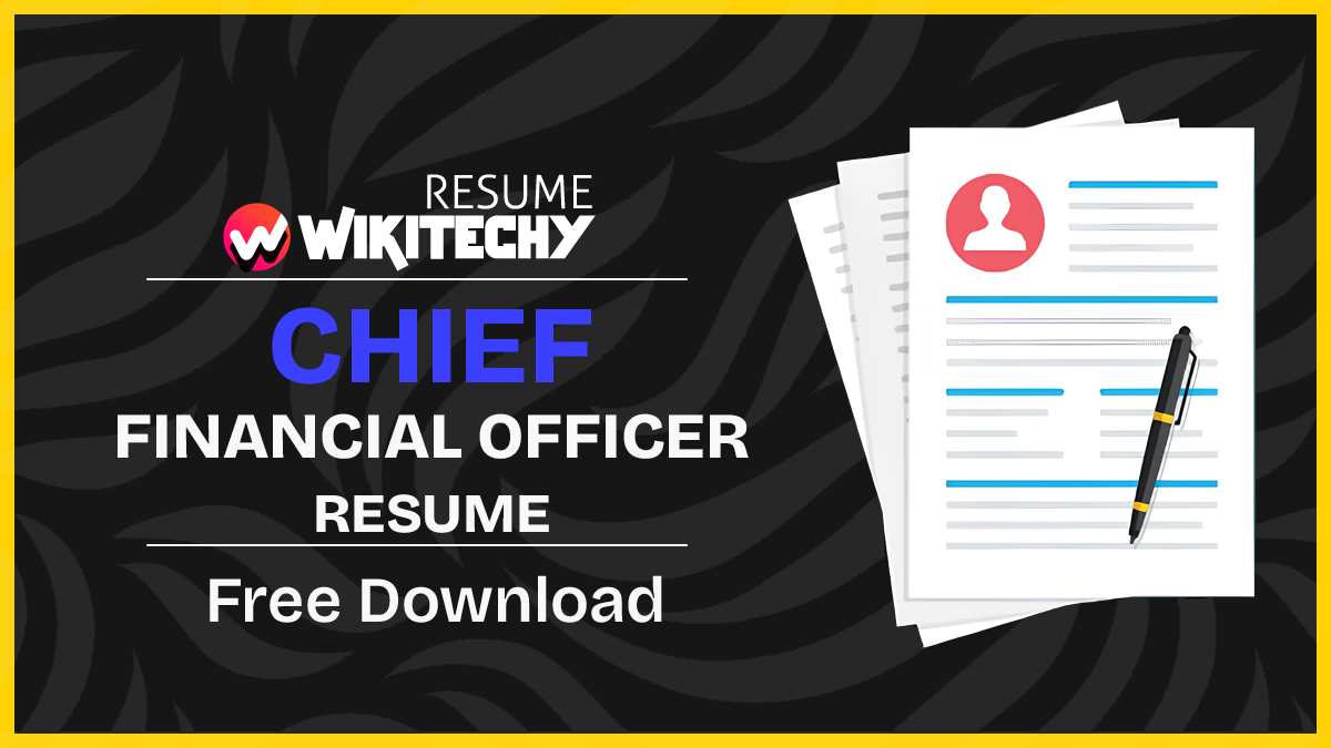 Chief Financial Officer Resume Samples Chief Financial Officer Resume Samples