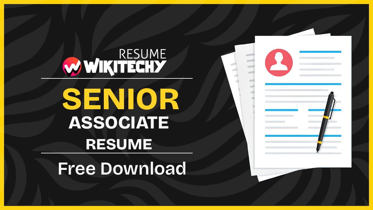 Senior Associate Resume Samples senior associate resume examples