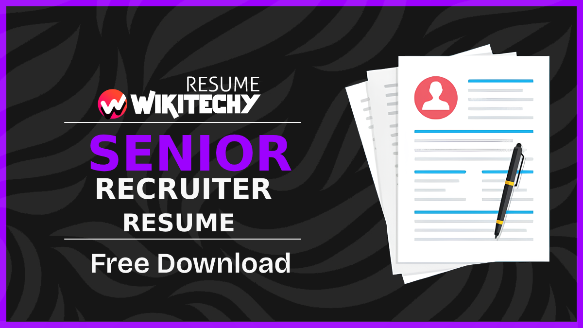 Senior Consultant Resume Samples | RPO Recruiter Senior Consultant Resume