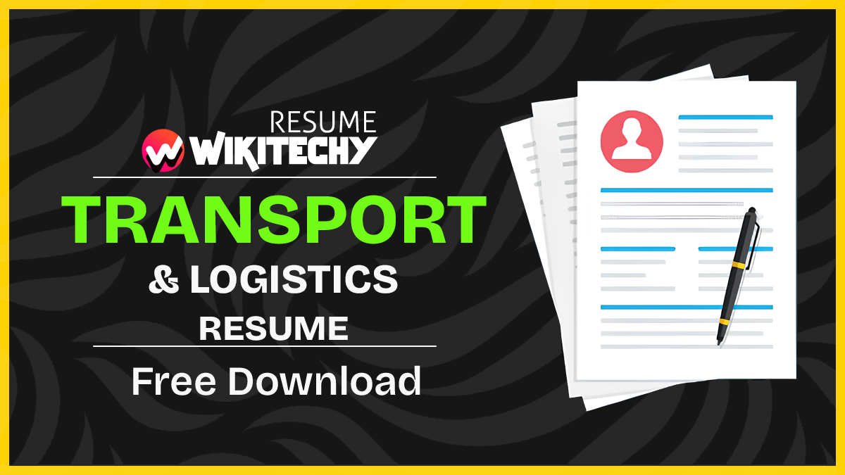 Transport And Logistics Resume Samples