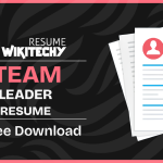 team leader resume