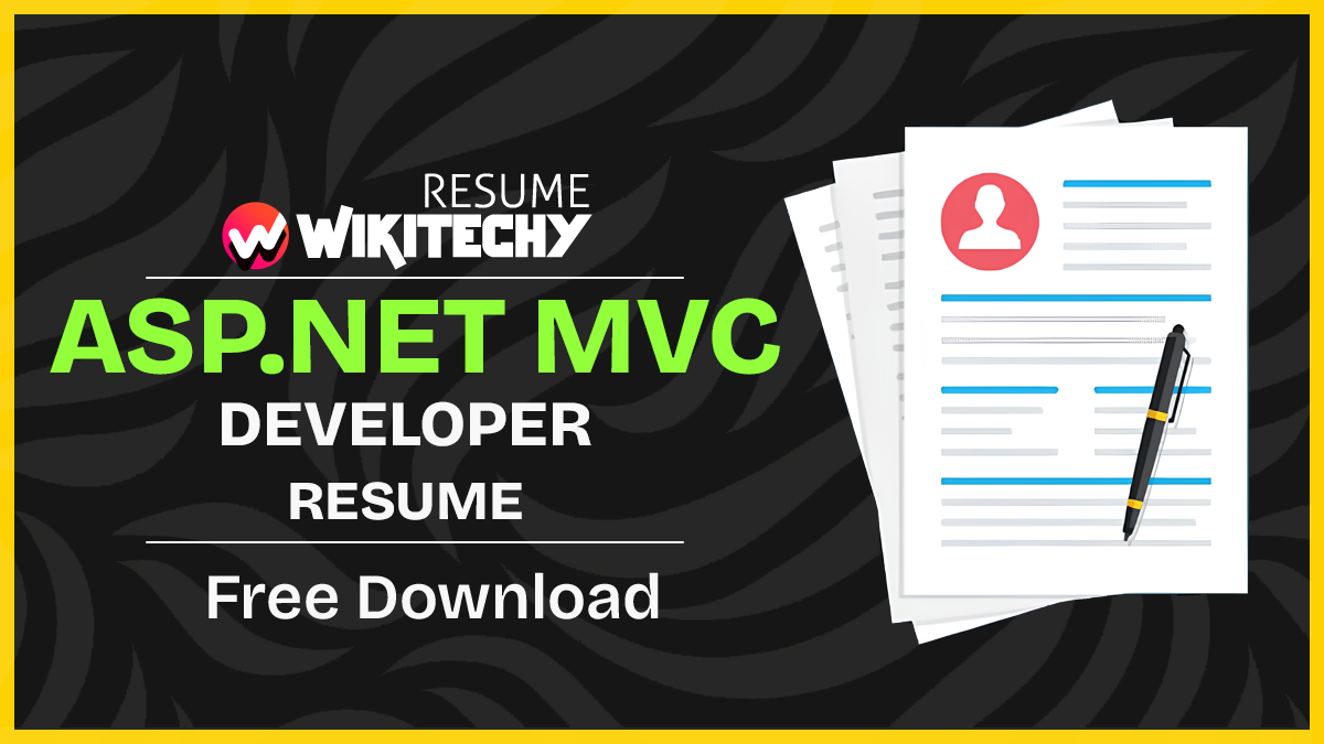 ASP Dot Net MVC Developer Resume
