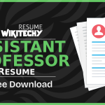 assistant professor resume examples