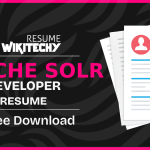 Apache Solr Resume