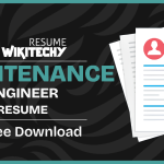 maintenance engineer resume