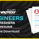 Resume Template For Freshers Engineers Sample