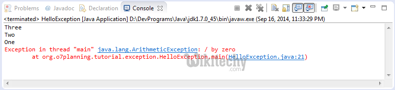  Обработка исключений в Java