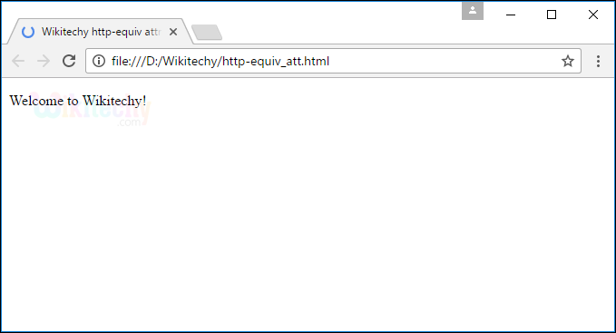 http-equiv Attribute Output
