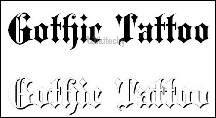 2. Bold Modern Tattoo Fonts - wide 9