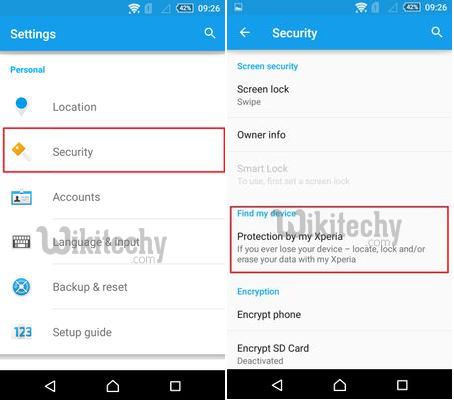 How to Disable Protection By My Xperia on Sony Devices