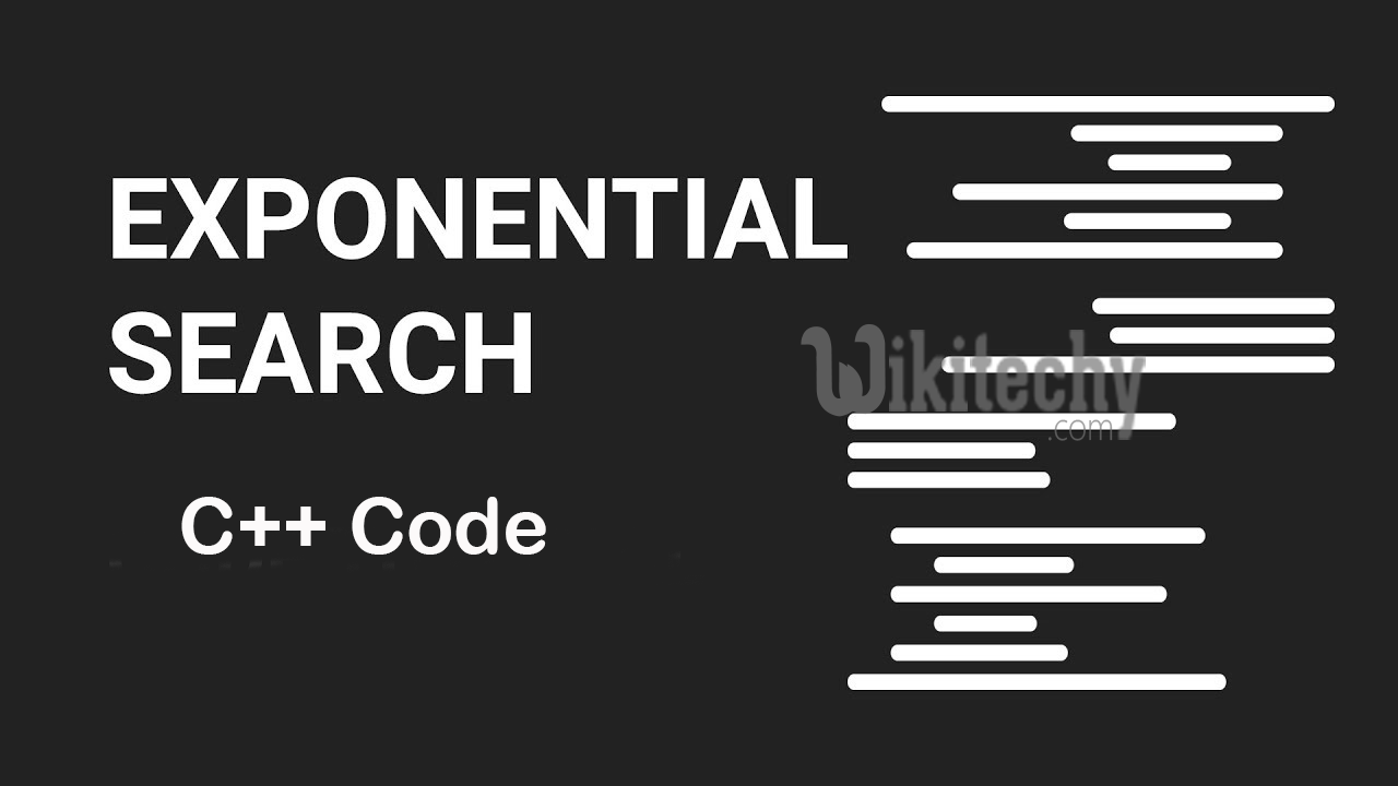 Exponential Search - C++