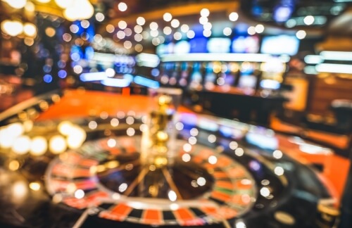 blurred virtual reality casino