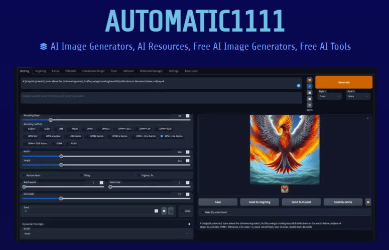 Automatic1111 (Stable Diffusion WebUI)