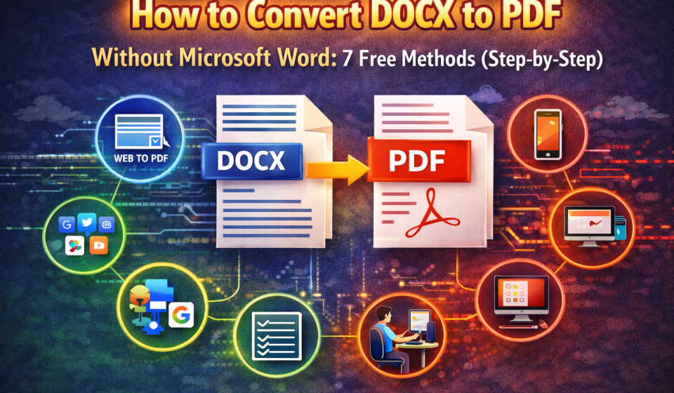 How to Convert DOCX to PDF Without Microsoft Word: 7 Free Methods (Step-by-Step)