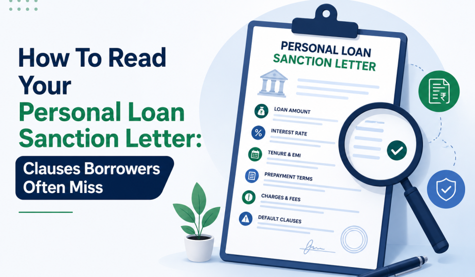 How To Read Your Personal Loan Sanction Letter: Clauses Borrowers Often Miss