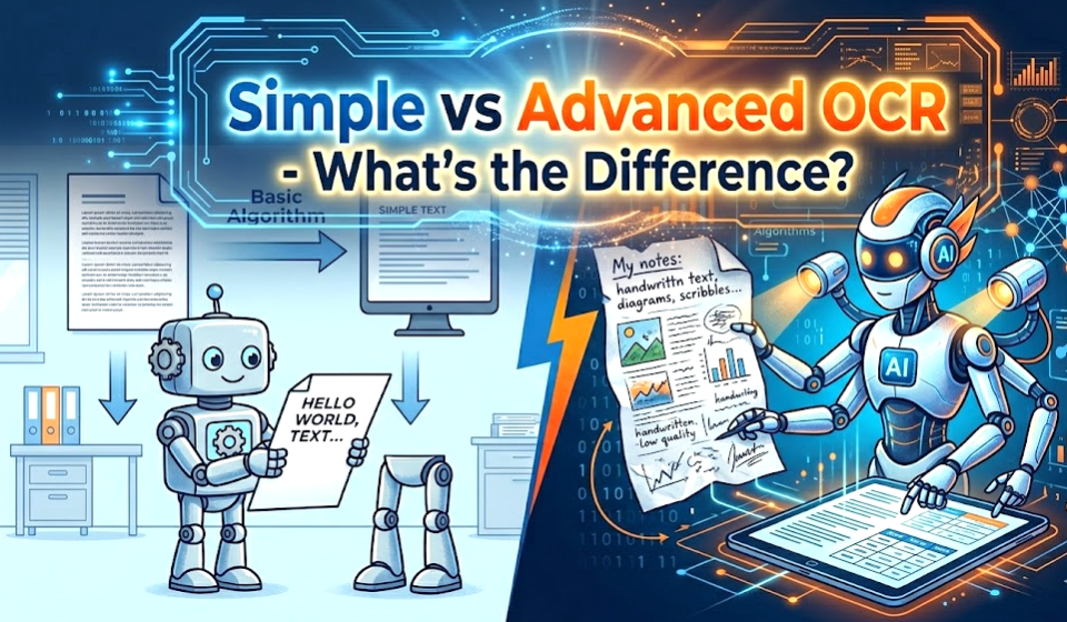 Simple OCR vs Advanced OCR: What’s the Difference?