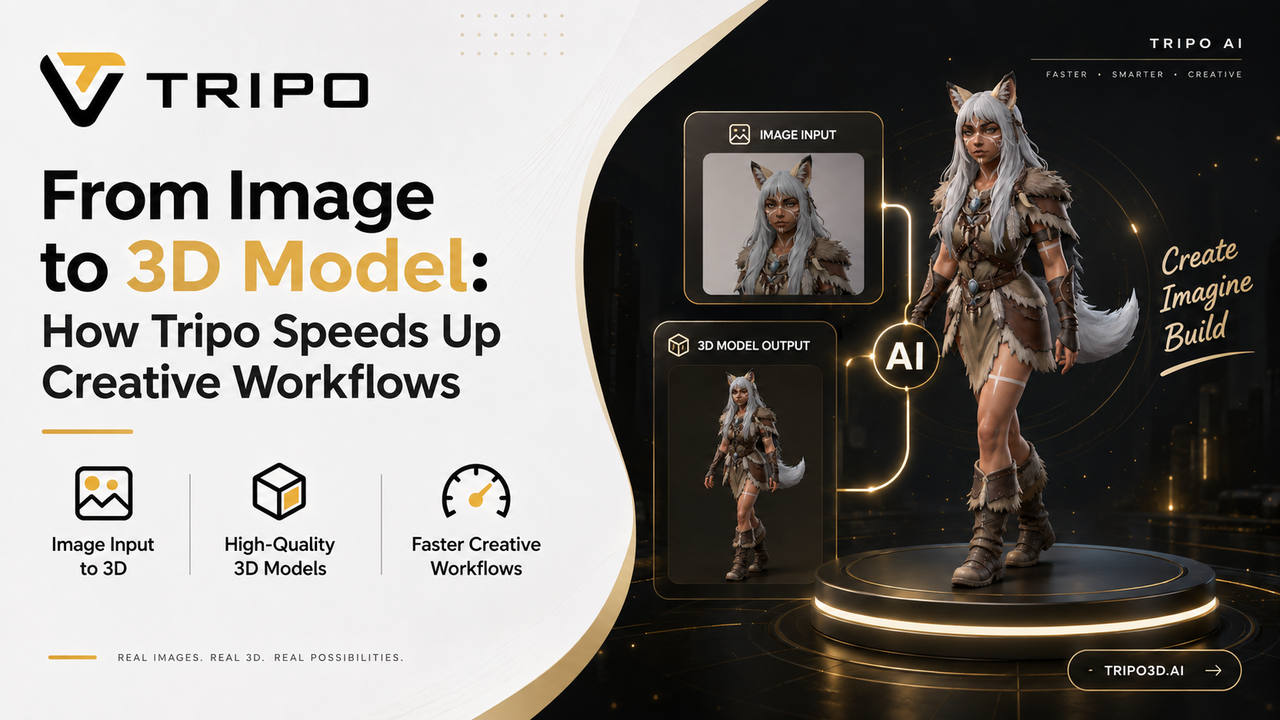 From Image to 3D Model: How Tripo Speeds Up Creative Workflows
