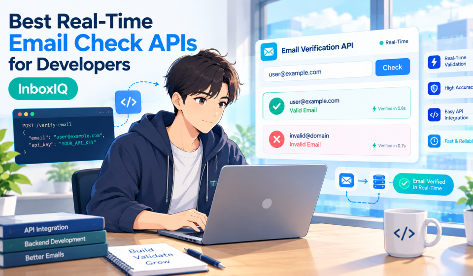 Best Real-Time Email Verification APIs for Developers: InboxIQo vs. Top Competitors