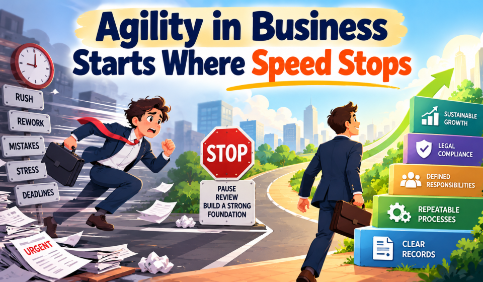 Title: Agility in Business Starts Where Speed Stops