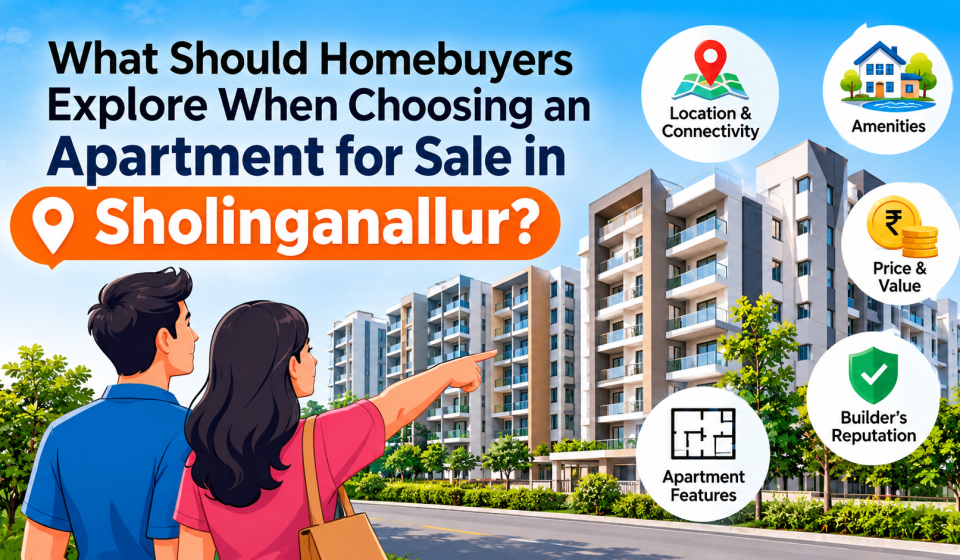 What Should Homebuyers Explore When Choosing an Apartment for Sale in Sholinganallur?