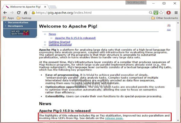  apache pig installation home page