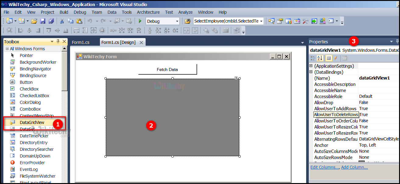  c-sharp datagrid view access