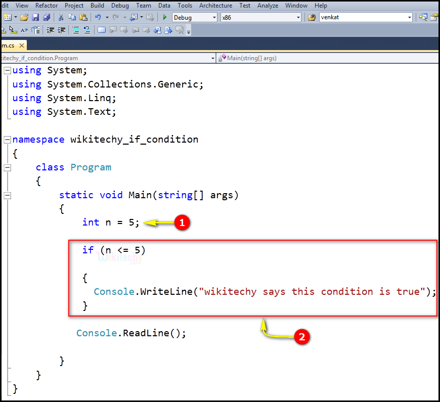 variable assignment in if statement c#