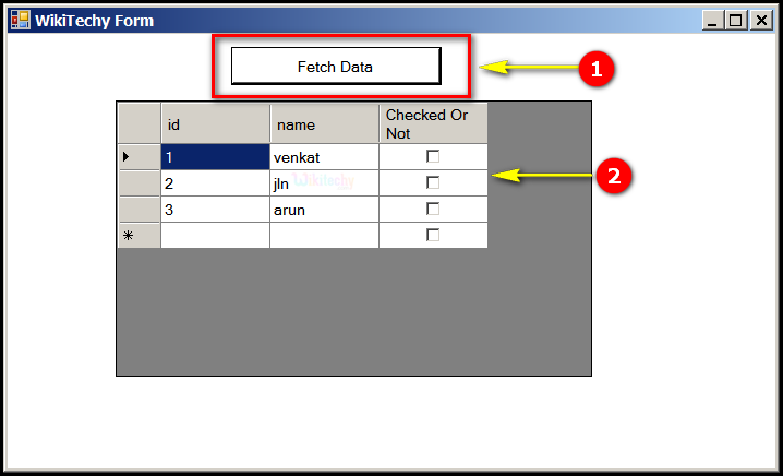  c-sharp ouput fetchdata