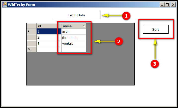  c-sharp sorting code output1