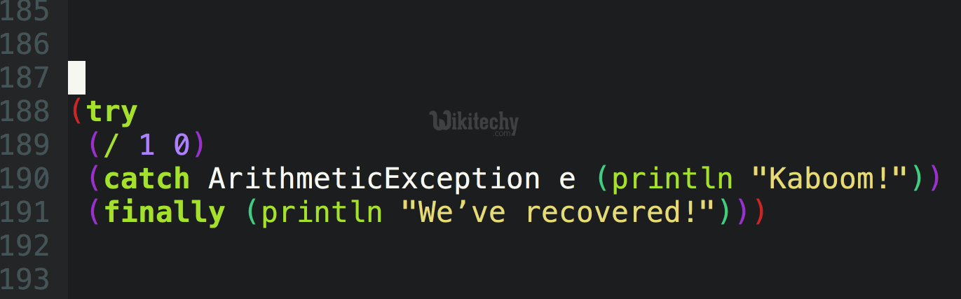  Try Catch Finally Exception