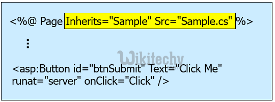 learn c# - c# tutorial - c# code behind files - c# examples -  c# programs