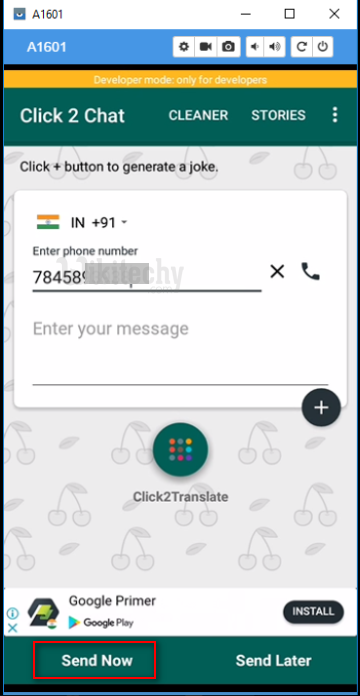 send whatsapp message