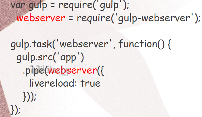 learn gulp - gulp tutorial - gulp - gulp code - gulp web server - gulp coding - gulp examples