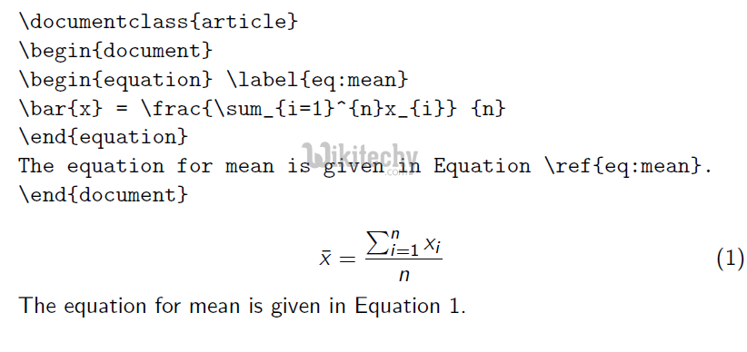 Latex Formula