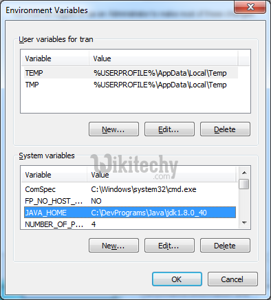 maven new system variable javahome
