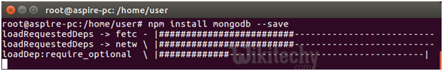  installation in node.js mongodb connection