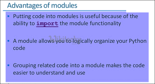 advantages of modules
