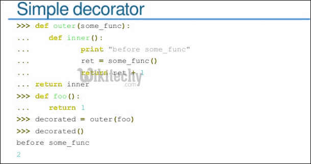 simple decorator