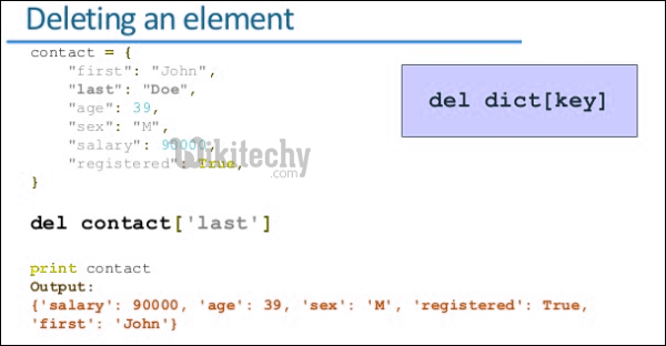 deleting an element