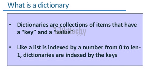 what is a dictionary