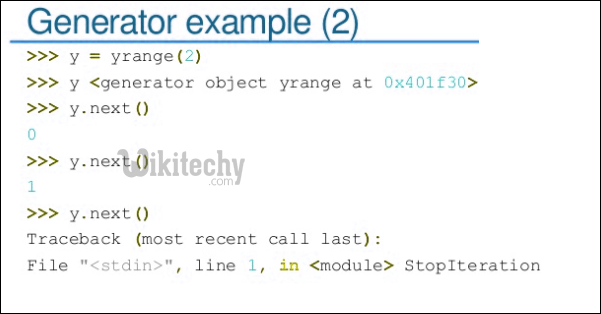 Python - generators example 2