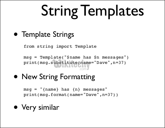 Python - string templates