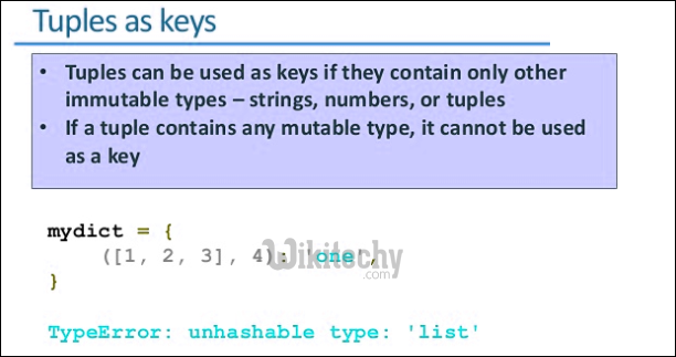 tuples as keys python