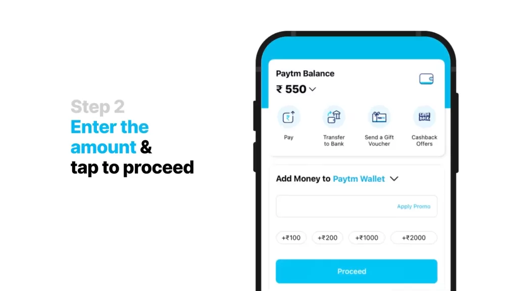 How to send money with Paytm Wallet-Step 2