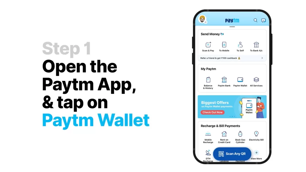How to send money with Paytm Wallet- step 1