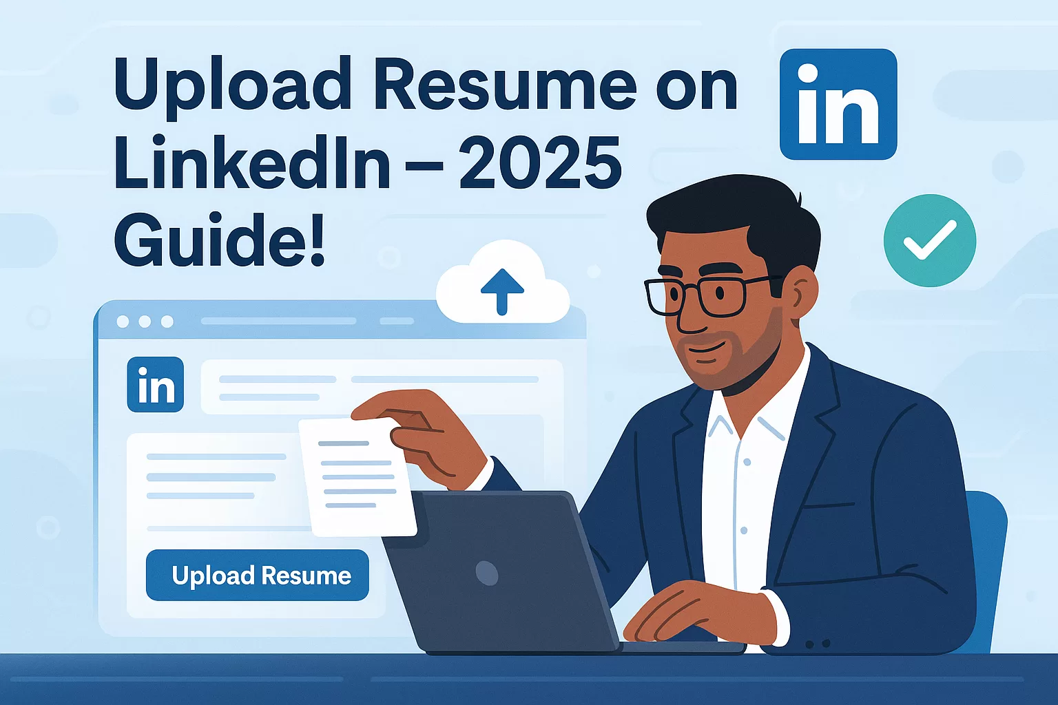How to upload resume on LinkedIn in 2025