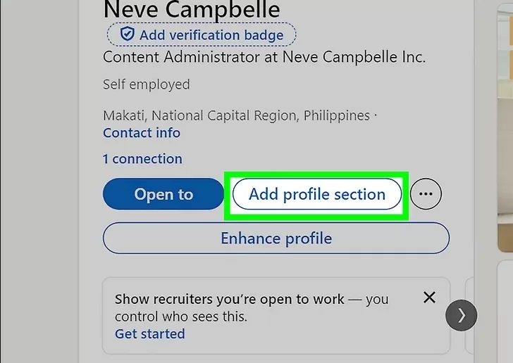 How to Upload Resume on LinkedIn - Add Profile Section.webp